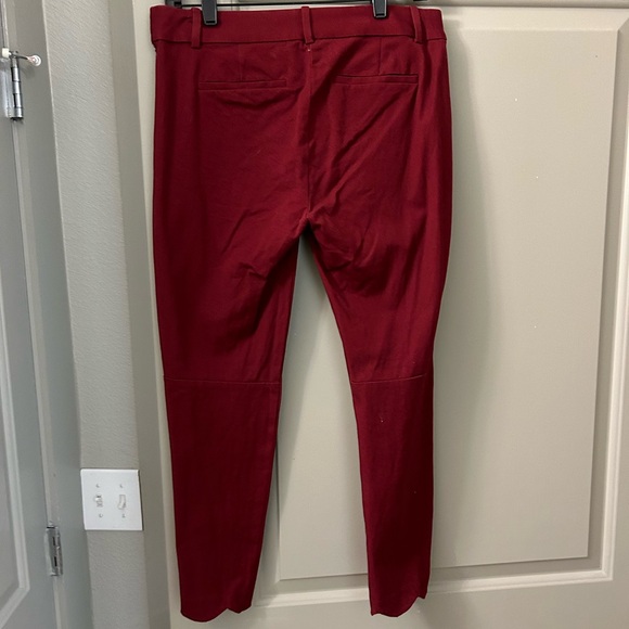 J Crew Factory | Maroon Winnie Scalloped Hem Pant - Picture 3 of 5